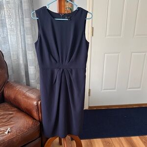 J. Crew Elegant Navy Midi Dress